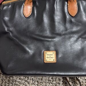 Dooney & Bourke Black and Brown Leather Tote